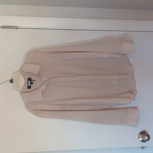 DKNY Light Pink Long Sleeve Button Up Blouse